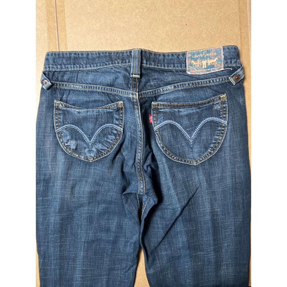 Levi’s Superlow Bootcut 518 Patchwork Jeans Size … - image 8